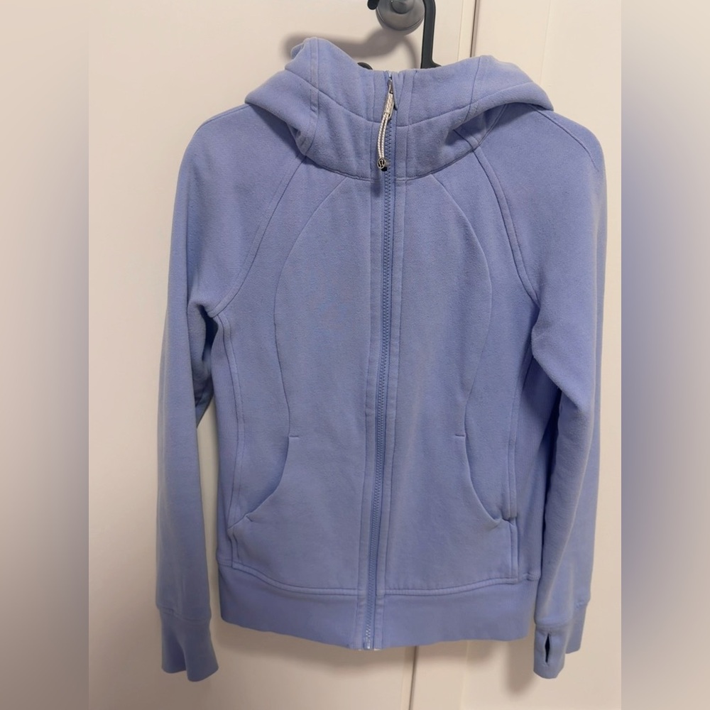 Lululemon Light Blue Scuba hooded Jacket